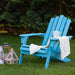 36" Classic Folding Wooden Adirondack Chair - Blue