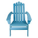 36" Classic Folding Wooden Adirondack Chair - Blue