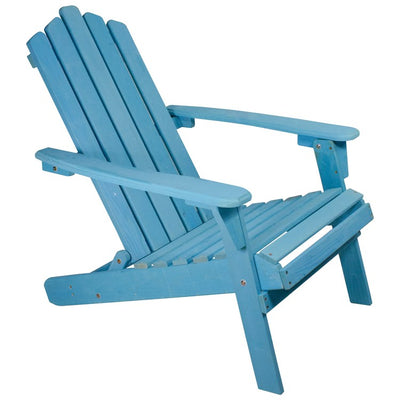 Product Image: 36" Classic Folding Wooden Adirondack Chair - Blue