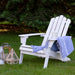 36" Classic Folding Wooden Adirondack Chair - White