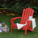 36" Classic Folding Wooden Adirondack Chair - Red