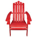 36" Classic Folding Wooden Adirondack Chair - Red