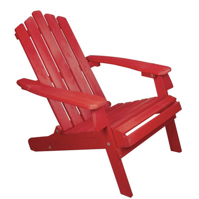 Product Image: 36" Classic Folding Wooden Adirondack Chair - Red