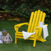 36" Classic Folding Wooden Adirondack Chair - Yellow