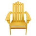 36" Classic Folding Wooden Adirondack Chair - Yellow
