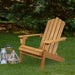 36" Classic Folding Wooden Adirondack Chair - Natural