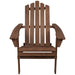 36" Classic Folding Wooden Adirondack Chair - Brown