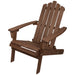 36" Classic Folding Wooden Adirondack Chair - Brown