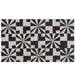 18" x 30" Black and Gray Abstract Rectangular Doormat