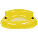 43" Yellow Bubble Seat Inflatable Swimming Pool Float