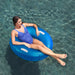 42" Sparkle Inflatable Swimming Pool Tube Ring Float - Blue