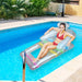 62" Clear Inflatable Swimming Pool Float Lounger with Backrest