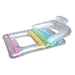 62" Clear Inflatable Swimming Pool Float Lounger with Backrest