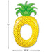 72" Yellow Pineapple Inflatable Tube Ring Swimming Pool Float