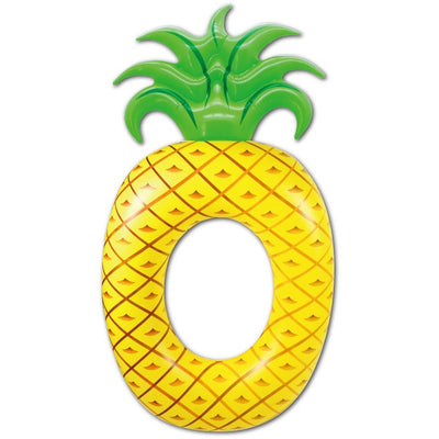 Product Image: 72" Yellow Pineapple Inflatable Tube Ring Swimming Pool Float