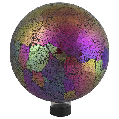 Product Image: 10" Pink Iridescent Mosaic Reflective Glass Outdoor Garden Gazing Ball