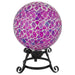 10" Iridescent Mosaic Outdoor Garden Gazing Ball