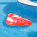 65" Red and White Inflatable Strawberry Pool Water Lounge Float