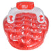 65" Red and White Inflatable Strawberry Pool Water Lounge Float
