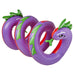 96" Inflatable Purple and Green Two Headed Curly Serpent Swimming Pool Float Toy