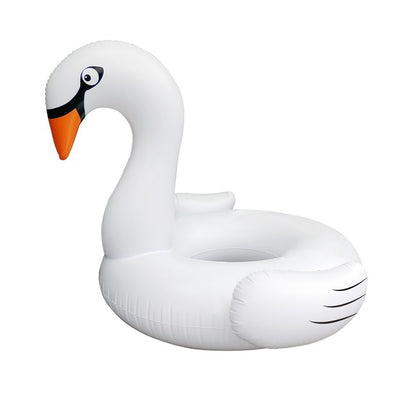 Product Image: 53.5" Inflatable White Swan Swimming Pool Ring Float
