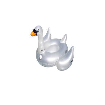 Product Image: 75" Inflatable LED Lighted Color Changing Swimming Pool Ride-On Swan Float Lounger