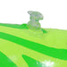 24" Inflatable Green and Yellow Dinosaur Swim Ring Tube Pool Float