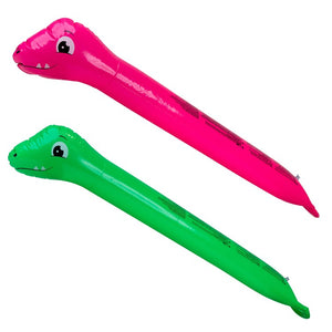 5.25' Dinosaur Twisty Tube Inflatable Swimming Pool Noodle Set of 2