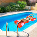37" Inflatable Red and White Jumbo Hair Bow Pool Float