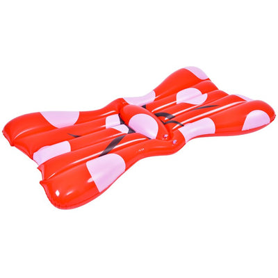 Product Image: 37" Inflatable Red and White Jumbo Hair Bow Pool Float