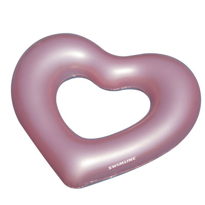 Product Image: 68" Metallic Heart Shaped Inner Tube Swimming Pool Float