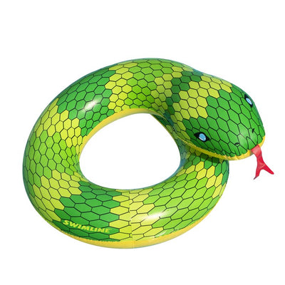 Product Image: 28" Green and Yellow Snake Swimming Pool Inner Tube Float