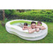 94.5" Green and White Inflatable Figure 8 Swimming Pool