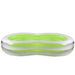 94.5" Green and White Inflatable Figure 8 Swimming Pool