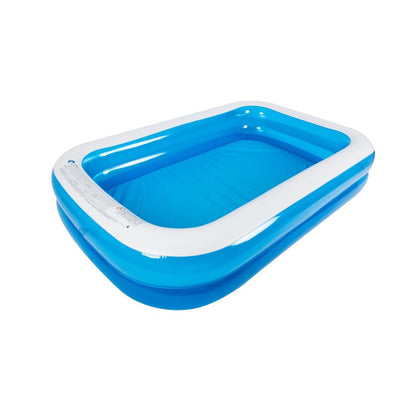 Product Image: 8.5' Blue and White Inflatable Rectangular Swimming Pool