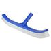 17.5" Blue Swimming Pool Cleaning Curved Brush with Back Support