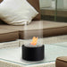 Bio Ethanol Round Portable Fireplace - Black