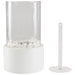 Bio Ethanol Round Portable Fireplace - White