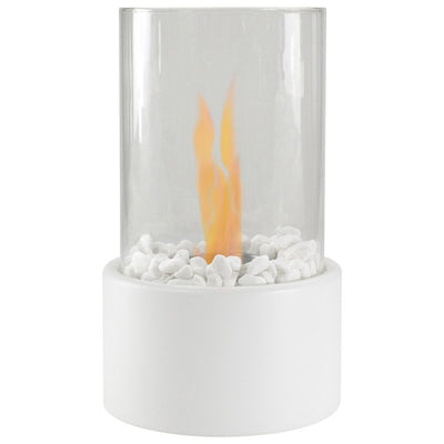 Product Image: Bio Ethanol Round Portable Fireplace - White
