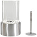 Bio Ethanol Round Portable Fireplace - Silver