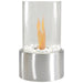 Bio Ethanol Round Portable Fireplace - Silver