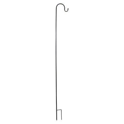 Product Image: 84" Black Metal Shepard's Hook Outdoor Garden Stake