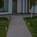 15.5" Purple Mosaic Stained Glass Solar Powered LED Pathway Markers Set of 3
