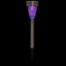 15.5" Purple Mosaic Stained Glass Solar Powered LED Pathway Markers Set of 3