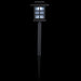 14.25" Black Lantern Style Solar Powered LED Pathway Markers Set of 8