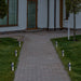 30" Mosaic Stained Glass Solar Powered LED Pathway Markers Set of 2