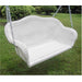 2-Person Hand Woven Resin Wicker Hanging Porch Swing with Chain