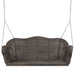 2-Person Hand Woven Resin Wicker Porch Swing with Chain