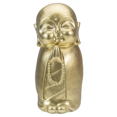 Product Image: 11.5" Golden Buddhist Monk Outdoor Garden Statue