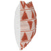 20" White and Black Handloom Woven Outdoor Square Throw Pillow